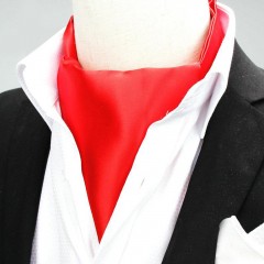 Exklusives Ascot-Halstuch für Herren - Rot Krawatten für Hochzeit